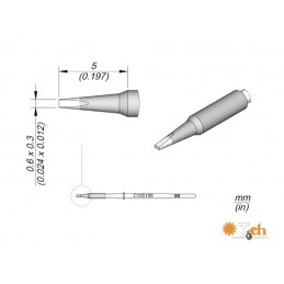 CARTUCHO CINCEL 0,6 X 0,3 MM