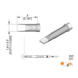 CARTUCHO CINCEL DE 1.8 X 0.5