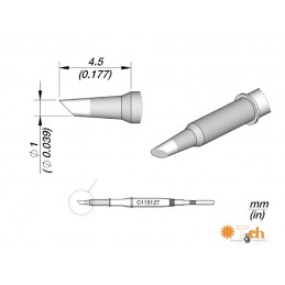 CARTUCHO BISELADO 1 MM