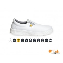 ZAPATO ESD PERFORADO BLANCO