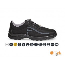 ZAPATO ESD NEGRO CORDONES