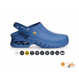 ZUECO ESD ESTERILIZABLE AZUL